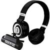 TECHMADE Juventus - Cuffie Senza Filo Cuffie Wireless Over-Ear, Cuffie Bluetooth Pieghevoli, con Microfono Incorporato, HiFi Stereo, Micro SD Slot, FM Radio per iPhone/Android/Viaggio/PC (+ Power Bank 4500)