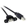 Aukson F27 cavo cavo stampante USB 2.0 a femmina A B maschio adattatore pc per stampante e scanner