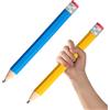 Duronge 2 Pezzi 33,5 cm Matita Gigante in Legno, Matite Grandi con Cappuccio e Gomma, Matita Grande Divertente Matita Extra Enorme Novità per Bambini Scuola Casa Ufficio Bomboniere (Giallo, Blu)
