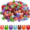 GORGECRAFT 210pz 7 colori Appendiabiti Marcatori Etichette Vuote Appendiabiti Colorati In Plastica Pantaloni Taglia Marcatori Kit Assortimento Adatto 9.5mm Asta per Abbigliamento Snap Numero Etichette