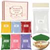 Scent-Hi Sabbia per Candele, Granuli di Cera per Candele, 7 Profumo, 1.1kg, 20 Stoppini, Granulato di Cera per Candele Fai da te - Gelsomino, Lavanda, Rosa, Cedro, Fragola, Limone, Menta