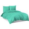 Mixibaby Biancheria da letto, copripiumino in 100% cotone, 135 x 200 cm, 155 x 220 cm, 200 x 200 cm, 200 x 220 cm, colore: turchese, dimensioni: 135 x 200 cm