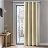 Deconovo Tende Oscuranti per Interni Cameretta Bambini 280 CM Altezza, Tenda Oscurante Termica Isolante con Anelli per Finestre Moderne 1 Pannello, 140x280 CM, Beige Scuro