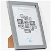 M MERCEO Cornice per foto e foto, 15x20 cm, colore grigio, minimalista, moderna, ideale come espositore da tavolo e da parete, formato verticale o orizzontale