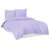 Mixibaby Biancheria da letto, copripiumino in 100% cotone, 135 x 200 cm, 155 x 220 cm, 200 x 200 cm, 200 x 220 cm, colore: viola, dimensioni: 135 x 200 cm
