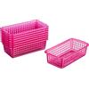 Kigima Cestino per uso domestico Cestino multiuso in 20x10x5,5 cm (Rosa, 0,7l (8 Pz))