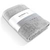 herzbach home Premium Asciugamano da doccia 70 x 140 cm (grigio argento) - Grande, morbido & asciugamano da doccia assorbente della migliore qualità - 100% cotone naturale
