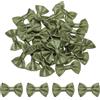 QUARKZMAN 30Pz Fiocchetti Verde Oliva 3.8x2.5cm Fiocchi Nastro Raso per Creazioni Regalo Fiocco Piccoli per Decorazioni all'Ingrosso Mini Fiocchetti Natalizi