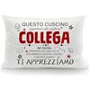 Aosumin Speriamo che ogni volta che abbracci questo cuscino, ti ricordi quanto ti apprezziamo Federe per i colleghi per il compleanno Regalo di Natale per i migliori colleghi (collega-lei-b)