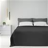 Byour3 - Copriletto Matrimoniale - Misto Cotone Jacquard Telo Arredo Letto Singolo Piazza e Mezza ARTIGIANALE Anallergico Coperta Copritutto Granfoulard Multiuso (Rombi Piombo, Matrimoniale)
