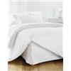 Dahlica Vestiletto Singolo 90x190 Bianco | 4 volant da 30 cm per letto 90x190 con rete | Gonna da letto 90x190 | Prodotto in Europa | Protegge rete 90x190 | Fodera rete 90x190