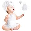 Nicoone Set da Cuoco per Neonato,Baby Chef Grembiule e Cappello Neonato per Foto,Cappello e Grembiule Cuoco Bambino (Bambini oltre 3 anni)
