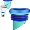 WISIRENT 100-110mm Flangia per Wc Anello di Tenuta WISIRENT, Guarnizione Scarico Wc Guarnizione Cassetta Wc, Anello di Tenuta Igienica Scarico Wc, Universale Tubo di Scarico Wc Flangia Odor per Il Bagno