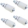 ECSiNG 4 rulli in nylon per porte scorrevoli, porta accessori per porte garage, 27 x 35 mm