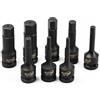 KATSU Tools KATSU 1/2 Set di Chiavi a Bussola Profonda Hex Allen 8 Pezzi, 5mm-19mm Heavy Duty Metrico Chiave, Acciaio al Cromo-Molibdeno di Qualità, Strumento di Riparazione Motori Camion e Trattori 420410