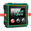 xinrongda Cercatore Magnetico Digitale di Angoli con Laser Elettronico, Cercatore di Angoli per Scatola di Livelli Digitali Ricaricabile USB, Forte Base Magnetica e Display LCD Retroilluminato Inclinometro (A)