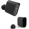 HOLACA Custodia in silicone compatibile con videocamera di sorveglianza AOSU 2K, impermeabile, morbida, resistente (fotocamera non inclusa), 1 custodia in silicone, nero