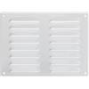 LIRAST 260x190mm Griglie D'Aerazione/Ventilazione in Metallo - Bianca Griglia D'aria con Rete Anti Insetti