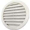 Kombi - 2 Griglie Aerazione Plastica 140mm per Ventilazione Areazione Rotonda Incasso Protezione Insetti Bianco Sistema Aria Casa Tonda, confezione da 2 pezzi.