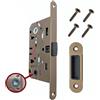 GAMOBIFER Serratura AGB Mediana Evolution con solo Scrocco Centrale per Porta Interna. (Bronzato WC)