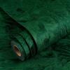YENHOME Carta de Parati Adesiva Velluto Verde Scuro per Muro 40x200cm Velluto Carta Parati Muro Verde Scuro Floccato Adesiva per Mobili Armadio Cassetto Camera Letto Soggiorno
