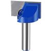 sourcing map - Punta per fresa, diametro 28 mm, gambo 8 mm, 2 scanalature in carburo con punta non rivestita per la lavorazione del legno