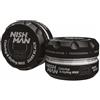 NISHMAN Cera Colorante C3 - Dark Black 100g - Colorazione Temporanea Istantanea, Styling e Fissaggio per Tutti i Tipi di Capelli - Fissaggio Duraturo e Finitura Brillante - Colore e Styling in Uno