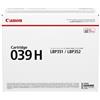 CANON Toner Canon 039H Nero