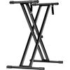 CAHAYA Supporto Tastiera Musicale a Forma di Doppio X Supporto Tastiera Elettronica con 5 Livelli di Altezza Regolabile per Pianoforte Digitale di 61 76 88 Tasti Modello CSK0245