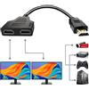 Yiany Cavo splitter HDMI 1 in 2 uscite, 1080P HDMI maschio a doppia femmina da 1 a 2 vie, adattatore convertitore per HDTV, PS3, LED, lettori DVD e la maggior parte dei proiettori LCD
