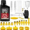BIBOKLTIY Kit Spurgo Freni per Shimano, TEKTRO, MAGURA, SRAM per Freni Idraulici, Kit Spurgo Freni MTB Include 150ML di Olio Minerale per Freni