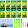 Tkxjry 50 Pezzi Bastoni di Light di Pesca, 4,5 x 37 mm Bastone Luminoso da Pesca, Attrezzi da Pesca Notturna Bastone, Starlight Pesca Notturna, Starlight Pesca, Glow Stick Pesca, per Pesca Notte