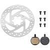 Bamyli Disco freno da 140 mm con 2 pastiglie freno a disco, disco di ricambio per scooter elettrico Segway Ninebot F20 F25 F30 F40 compatibile per scooter elettrico KUGOO M4 / M4 Pro Electric Scooter,
