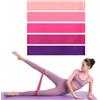 ZOWEXIQ 5 Pcs Fasce Elastico Fitness, 5 Livelli di Resistenza, Elastico Fitness di Resistenza per Trazion, Banda Elastica Pilates, Fascia Elastica Esercizi Gambe