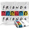 LOGOVISION Friends Cast Blocks Coperta super morbida al tatto setoso - 152 x 127 cm