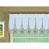 Today's Curtain Verona Home Mantovana, Poliestere, Bianco/Blu, Valance 60 W X 14L