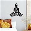 Wallity Hanah Home Elegante accessorio decorativo da parete in metallo nero, 70 x 70 cm, 100% metallo, spessore 1,5 mm, leggero e facile da appendere, perfetto per l'arredamento moderno della casa