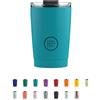 Cool Bottles - Tumbler - Bicchiere Termico in Acciaio Inossidabile - 330 ml - Vivid Turquoise - Tazza da Caffè - Coperchio Ermetico - Bevande Fredde 10 ore e Calde 5 ore - Finitura Antimacchia
