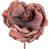 DRW Set di 6 Fiori Artificiali in Schiuma Eva e Carta Corallo 13 x 13 x 65 cm, Medidas: 13x13x65cm