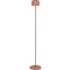 Eglo Lampada a stelo a energia solare Roccanova, a batteria, per interni ed esterni, per soggiorno, dimmerabile in 3 livelli, in acciaio rosso, colore luce: bianco caldo, IP44