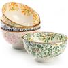 ZPPLD 4 Ciotole Ceramica Set,Ciotola Colazione,Ciotole Per Dessert In Ceramica, Ciotole Per Insalata,Gelato,Salse Per Salse,Biscotti, Dessert,Noci,Frutta