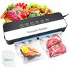 comeder Sigillatrice sottovuoto 6 in 1 per alimenti in modalità secco/bagnato, sigillatrice alimentare con sacchetto sottovuoto