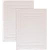 NELLA BIAGINI Tappeto Bagno, Set da 2, Tappetino Doccia, Assorbente, Lavabile, 50x70 cm, 100% Spugna di Cotone, 700 gr/mq, Resistente, Elegante. Modello: Minerva