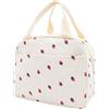 Nanxson Borsa pranzo carino per gli uomini donne isolato pranzo Tote Bag Leakproof Cooler Lunch Box per viaggi lavoro Picnic(9L,Fragola Bianca)