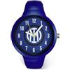 PRESTIGE & DELUXE Orologio da polso Lowell One kid Inter Nerazzurri Cinturino in silicone blu - Quadrante 34 mm neroazzurro in confezione + portachiave calcio