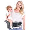 Pandanling - Marsupio Neonato 0-36 Mesi con Estensibile - Vincitore Premio Mom's Choice, Certificato Sicurezza Marsupio per Bambini, Ergonomico per Neonati 3-20 kg (Grigio)