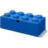 Room Copenhagen LEGO - Cassetto da scrivania impilabile, con 8 manopole, scatola portaoggetti in plastica per LEGO, giocattoli, cassetti da scrivania, forniture per ufficio e oggetti impilabili, decorazione per la