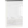 HOMCOM Scarpiera Slim da 12 Paia max per Ingressi e Corridoi con 3 Ripiani Regolabili e Cassetto, in Truciolato Bianco, 60x32x100 cm