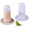 WizeFolk 2 Pezzi Distributore Acqua Uccelli, WizeFolk Mangiatoia per Uccelli Automatica, 350 ml Dispenser per Pappagalli,Distributore D'Acqua Pet Mangiatoia Mangiatoia Automatica per Pappagallini, Canarini