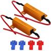 SageSunny 2pcs 50W 6OHM LED Resistenza di carico Fix Fast Hyper Flasher per LED Faro Indicatore di direzione Lampadina DRL Fendinebbia Computer Avviso Canceller Decoder